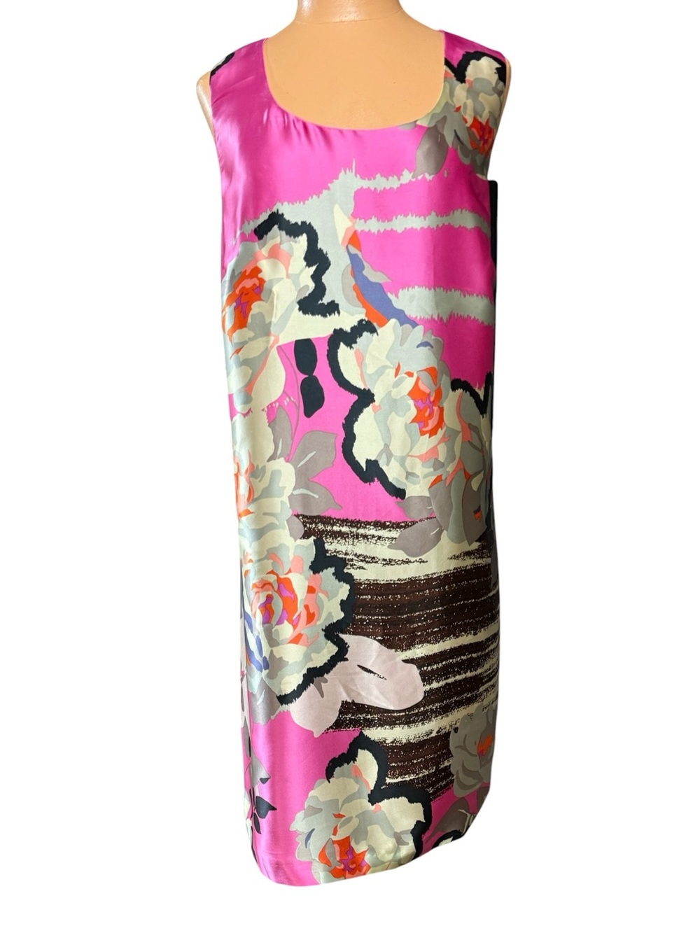 PLANET. 100% Silk Floral Dresd